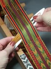 Traditional Inkle Loom Weaving class at True Nature Farm - Sustainable Living & Wilderness School, Boulder, Utah